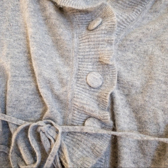 angora rabbit hair & wool cardigan - Picture 7 of 8